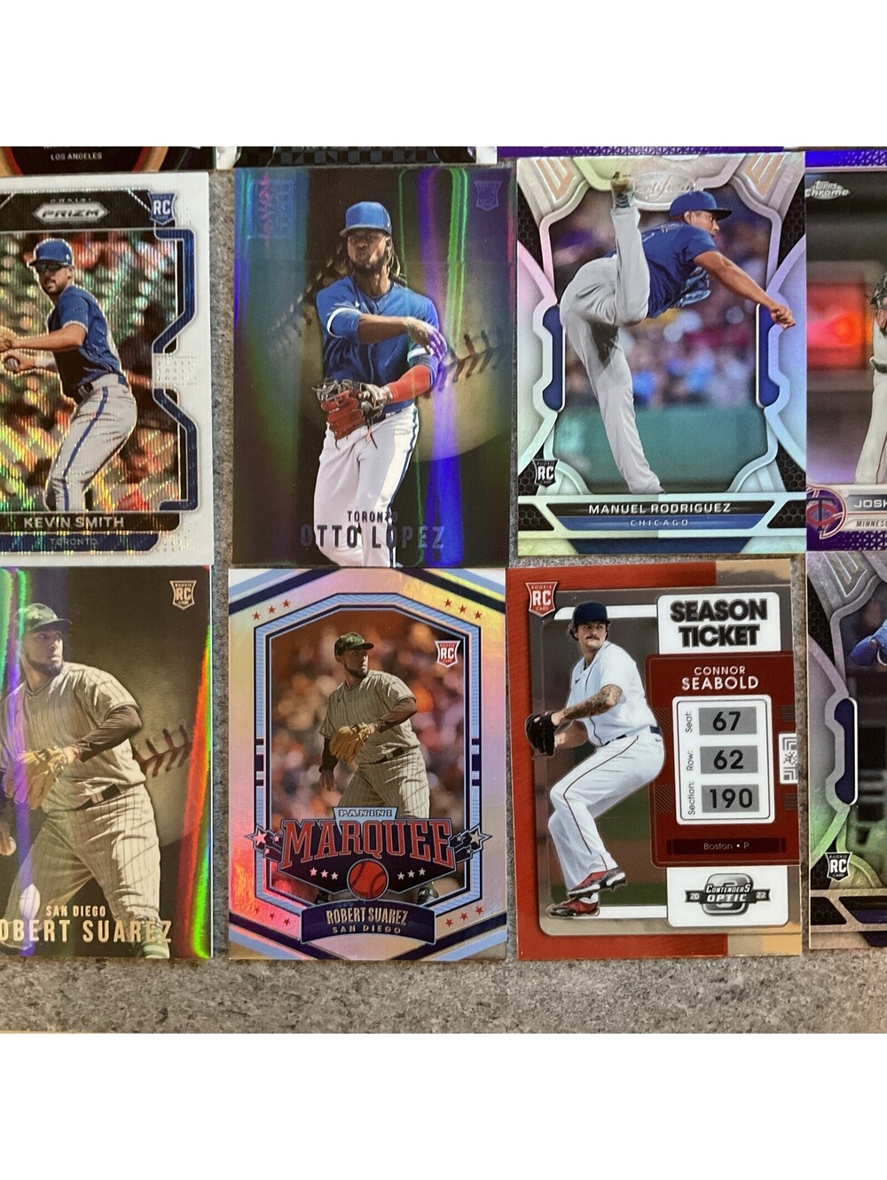 Lot Of 16 Prizm & Refractor Baseball Cards Including Many Rookies - Picture 7 of 7